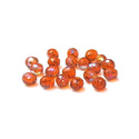 Topaz AB, Round Faceted Fire Polished, 10mm - 20 pcs