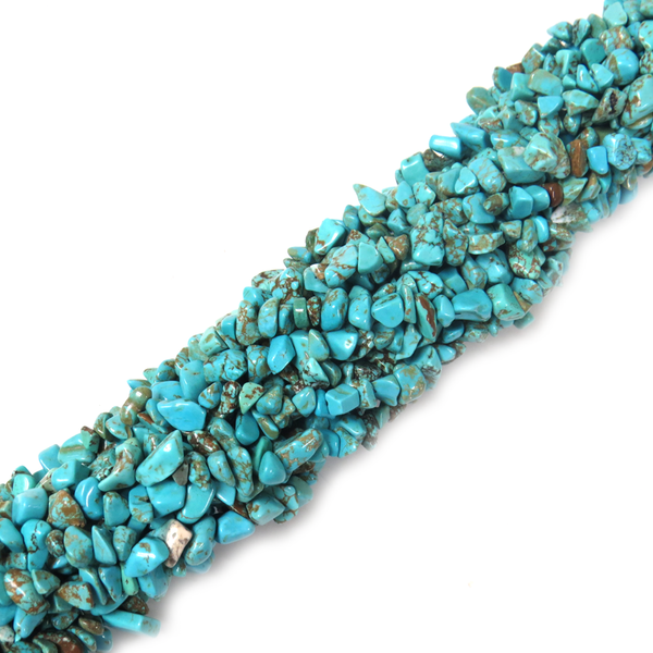 Cuentas de Turquesa en Chips – 10mm