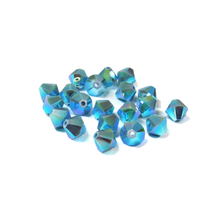Swarovski Crystal, Bicone, 6mm - Turquoise 2X ; 20 pcs