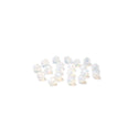 White Opal, Round Faceted Fire Polished; 6mm - 20 pcs