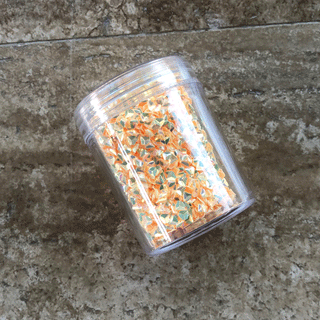 Yellow AB Triangle Shaped Glitter; 11 grams