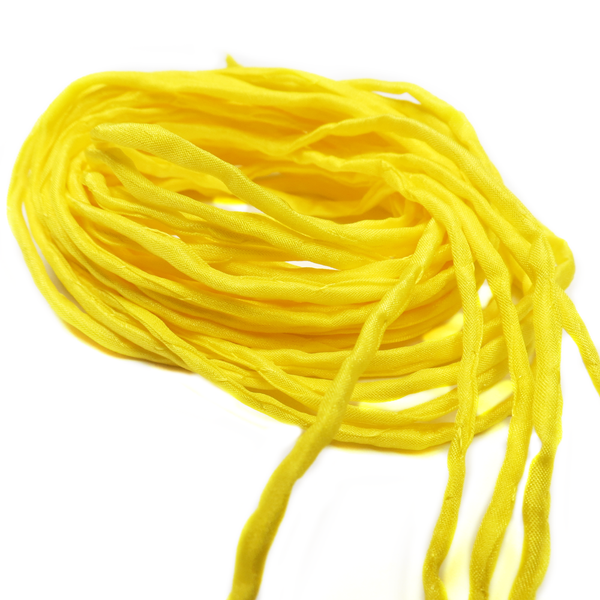 Silk Cord, Yellow, 39" Long; 1 piece